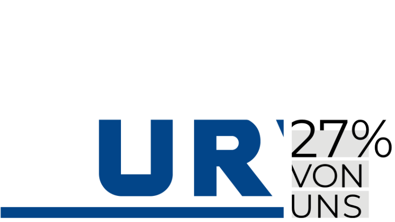 URV Logo 27 % von uns